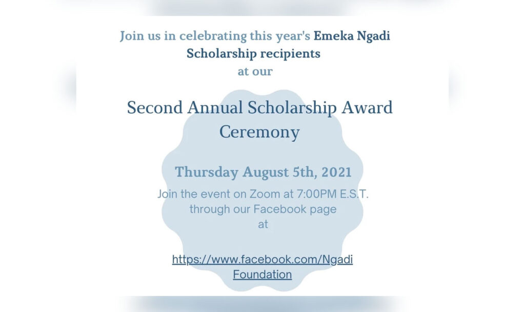 Second Annual Scholarship Award Ceremony
