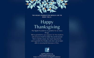 Happy Thanksgiving from the Ngadi Foundation!