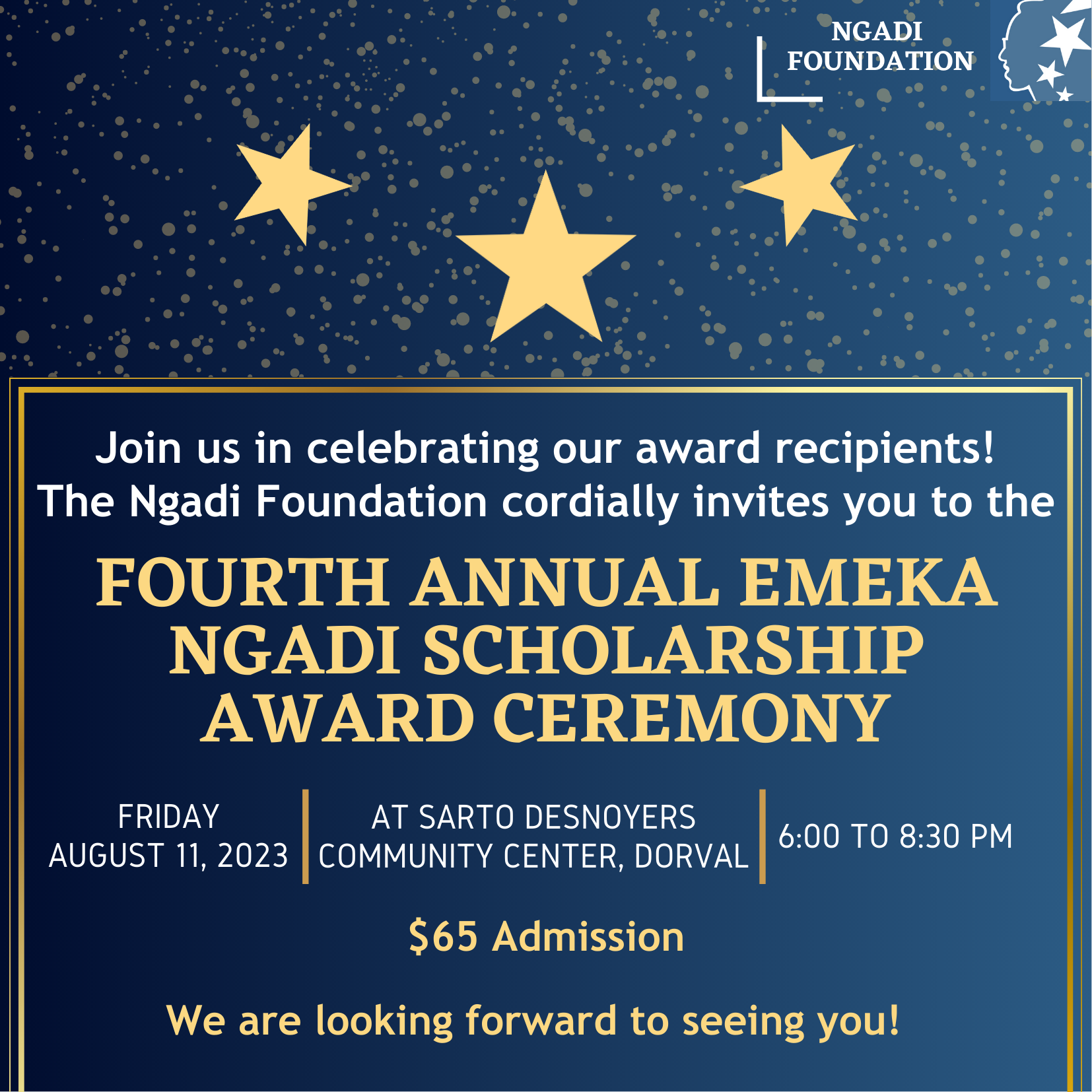 Invitation to 4th Emeka Ngadi Scholarship Award Ceremony